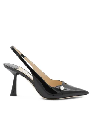 Jimmy Choo パール付きスリングバックパンプス（ブラック） - サムネイル1