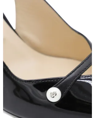 Jimmy Choo パール付きスリングバックパンプス（ブラック） - サムネイル5