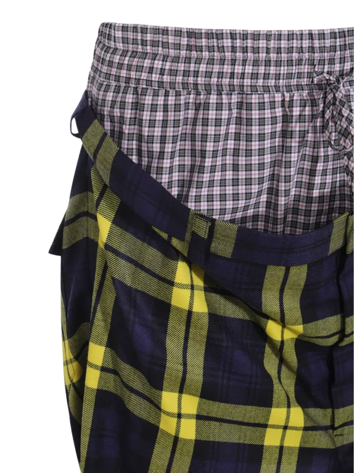 Vivienne Westwood ビルダー チェック柄レイヤードパンツ - 画像5