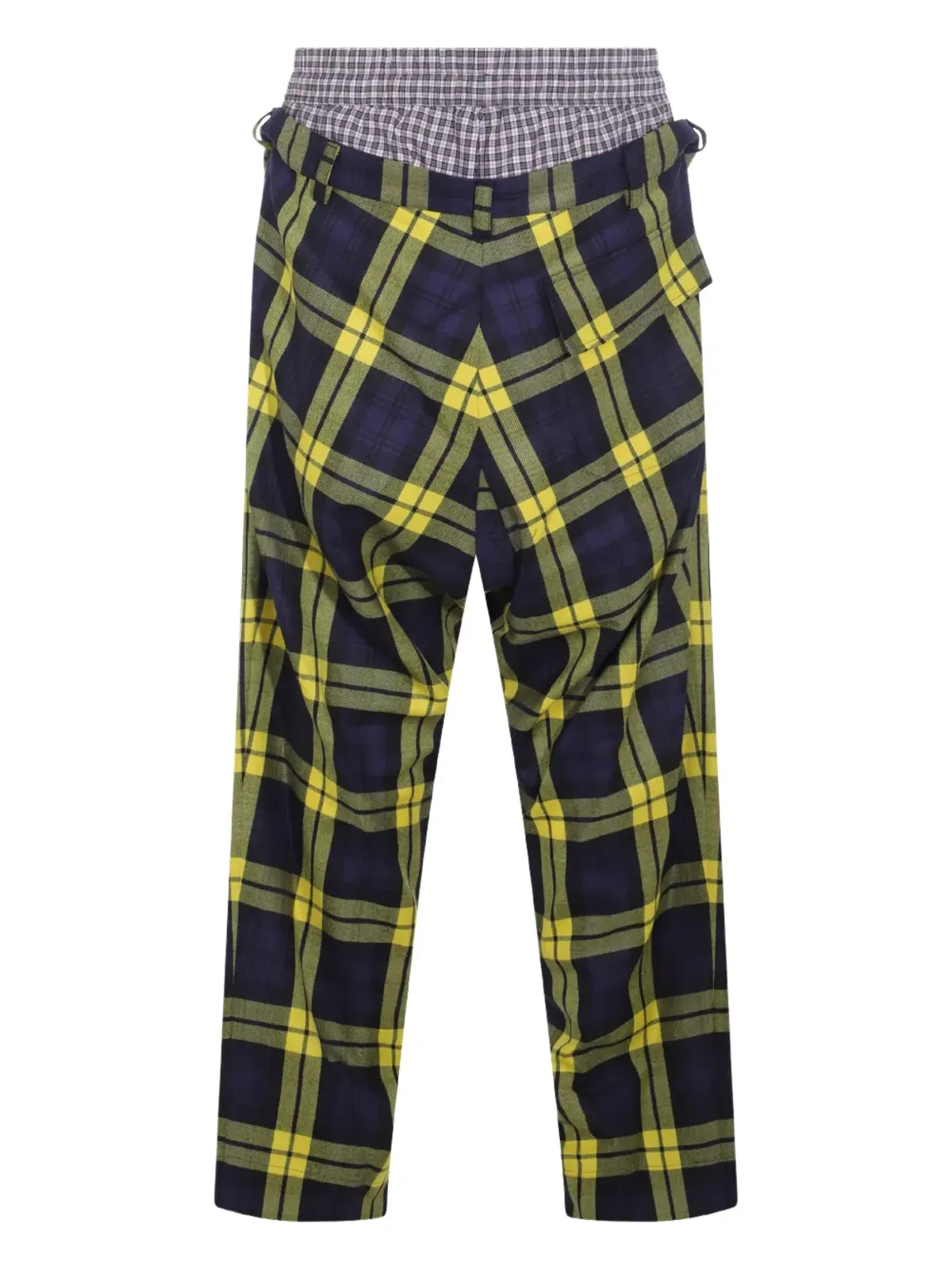 Vivienne Westwood ビルダー チェック柄レイヤードパンツ - 画像2
