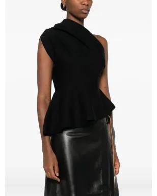 KHAITE Aimee top - Black - サムネイル3