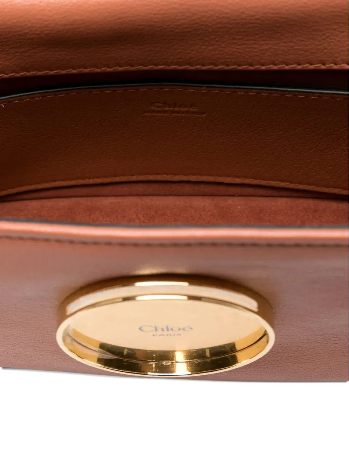 Chloé ヘリテージ レザー クロスボディ バッグ - オレンジ - 画像5