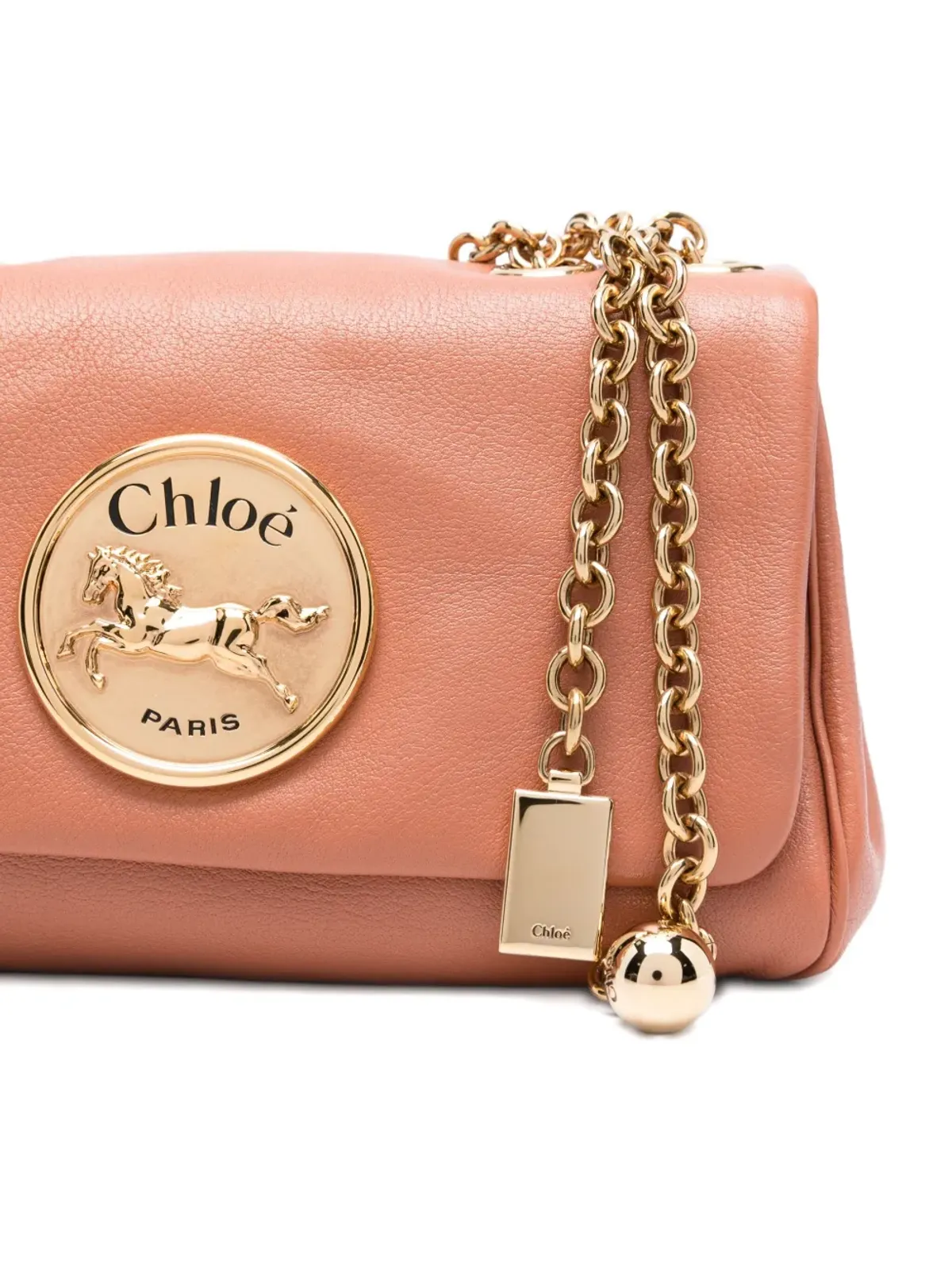 Chloé ヘリテージ レザー クロスボディ バッグ - オレンジ - 画像4