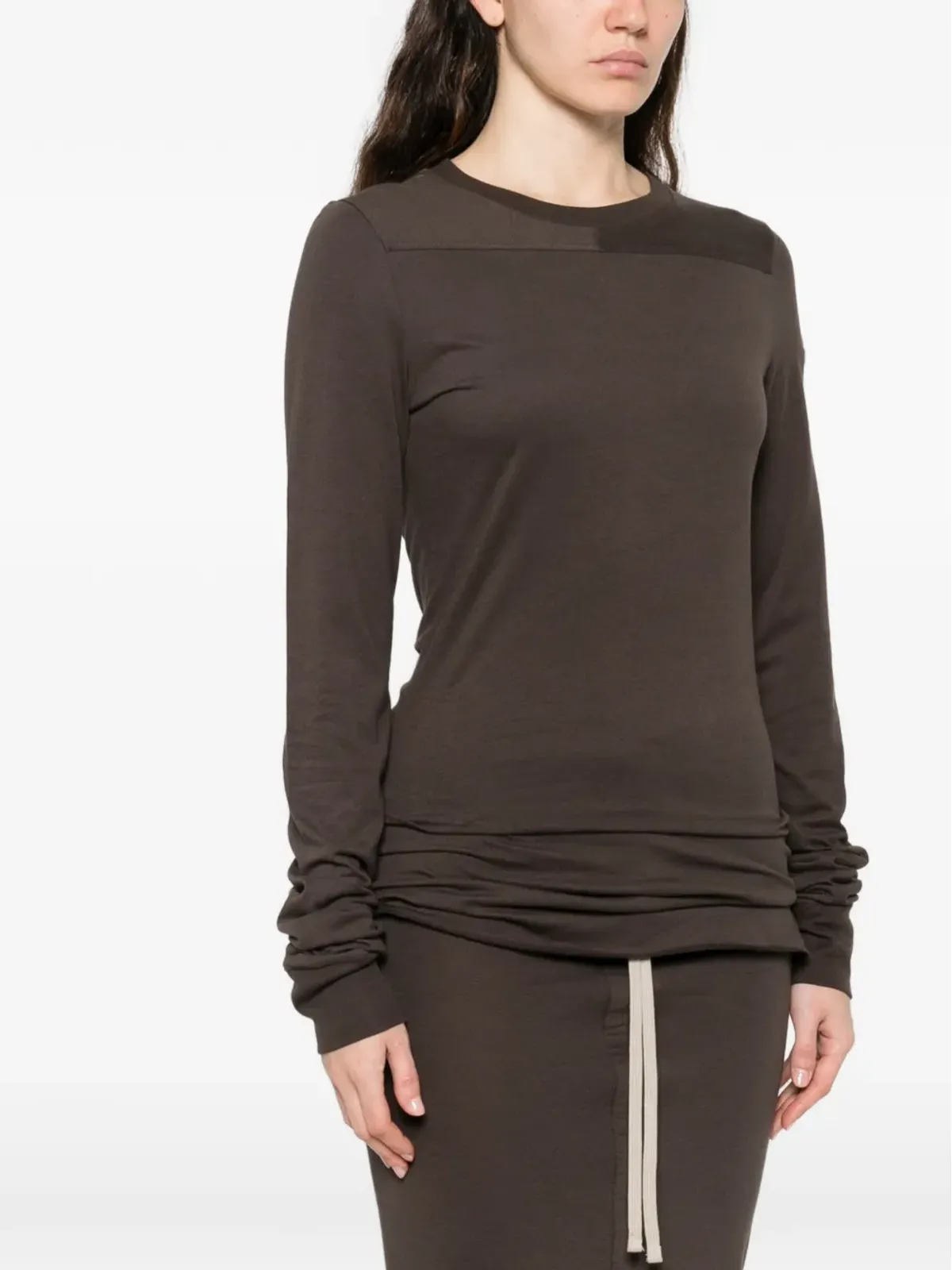 Moncler + Rick Owens ギルダー ロングスリーブTシャツ - ブラウン - 画像3
