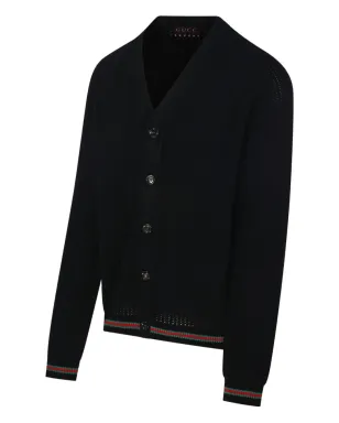 Gucci リブ編みボタン付きカーディガン - サムネイル2