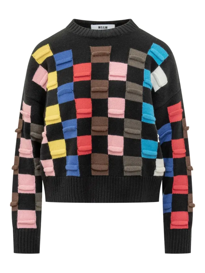 MSGM MSGM チェック柄セーターの商品画像
