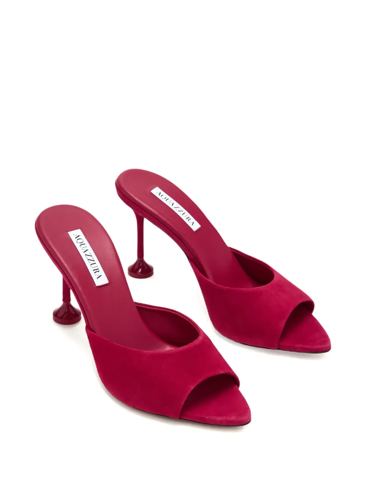 Aquazzura Bisous オープントゥ・ストレットサンダル - レッド - 画像2