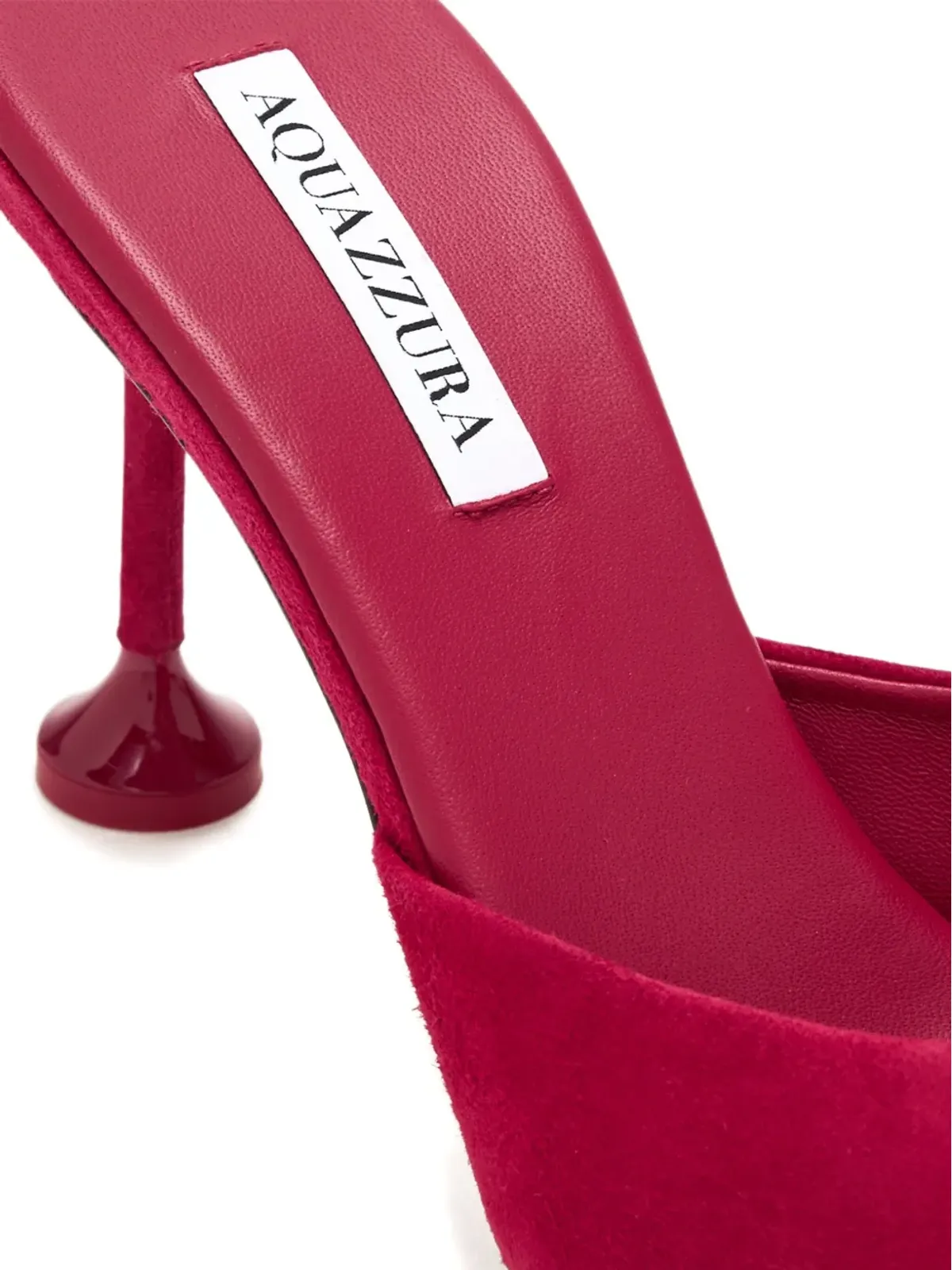 Aquazzura Bisous オープントゥ・ストレットサンダル - レッド - 画像3