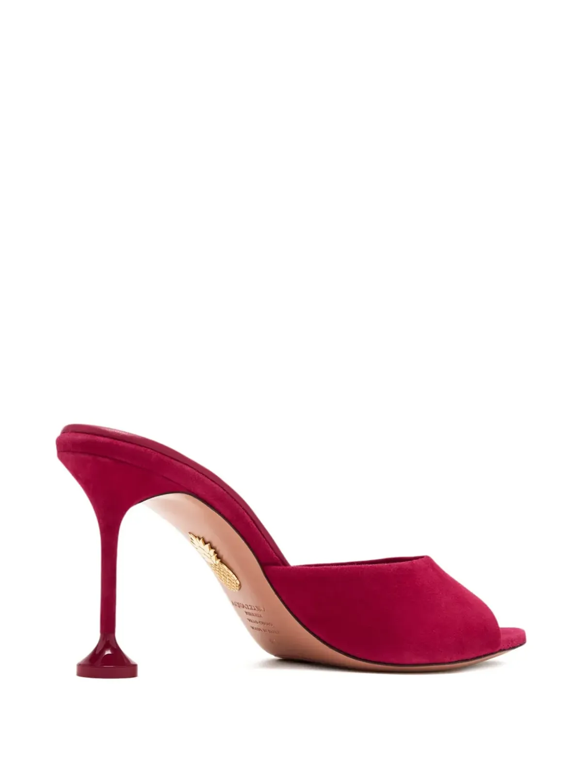 Aquazzura Bisous オープントゥ・ストレットサンダル - レッド - 画像4