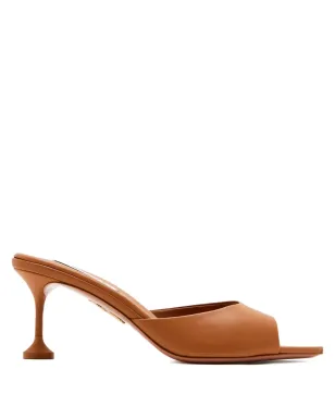 Aquazzura ビゾー ポインテッドトゥ スティレットミュール ブラウン - サムネイル1