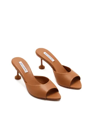 Aquazzura ビゾー ポインテッドトゥ スティレットミュール ブラウン - サムネイル2