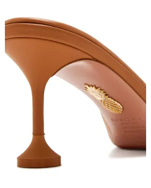 Aquazzura ビゾー ポインテッドトゥ スティレットミュール ブラウン - サムネイル3
