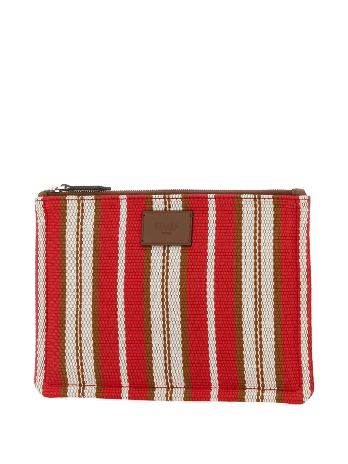 FENDI ストライプキャンバスのクラッチバッグ - 画像3