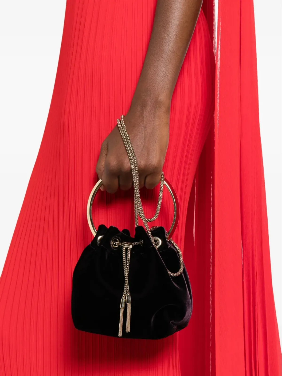 Jimmy Choo ボンボン トップハンドル トートバッグ - 画像2