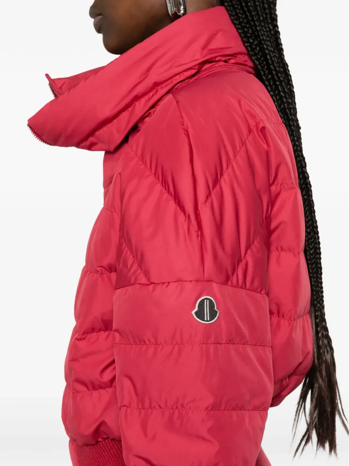 Moncler + Rick Owens クロップド丈のキルティングジャケット - 画像5