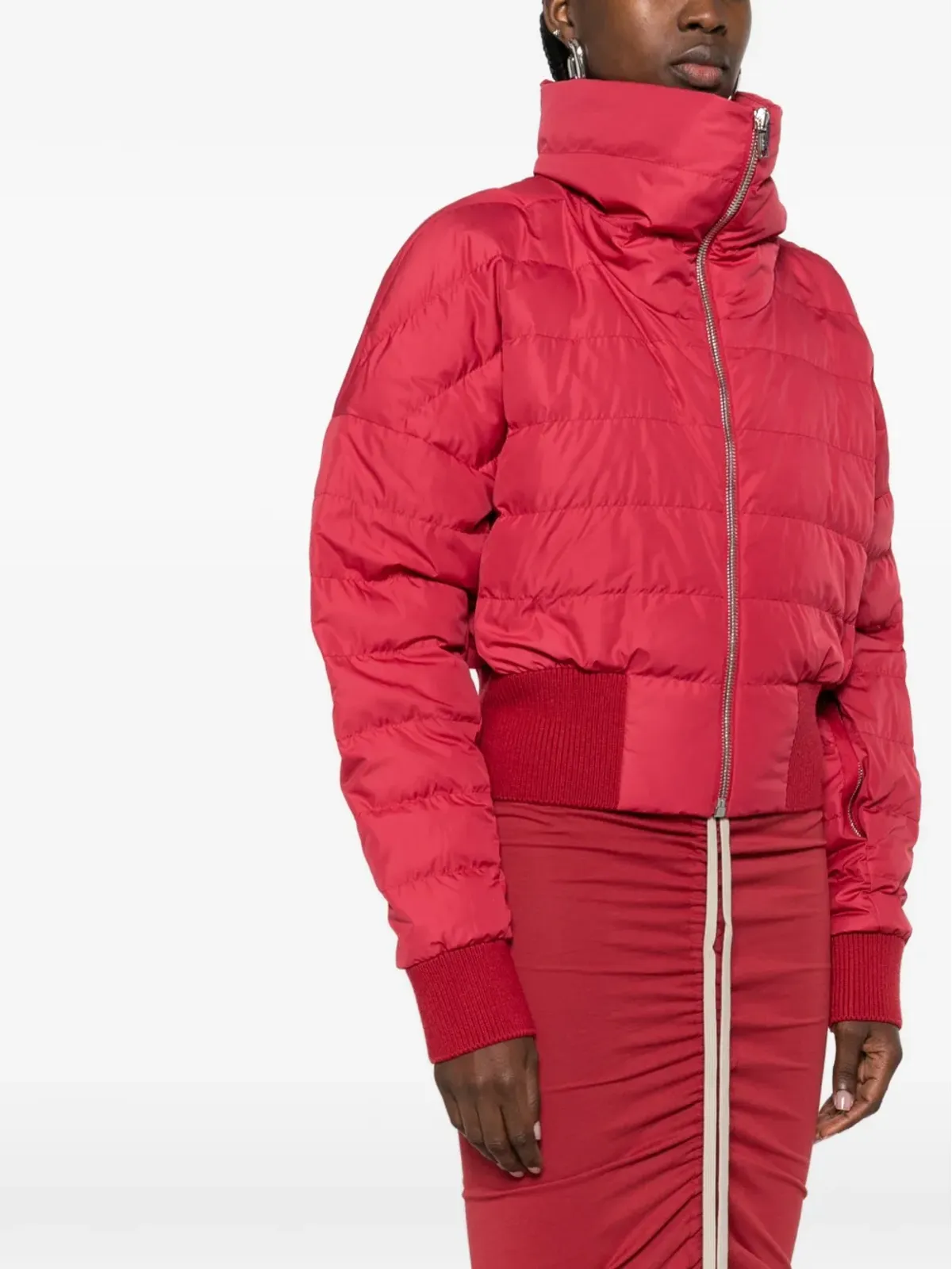 Moncler + Rick Owens クロップド丈のキルティングジャケット - 画像3