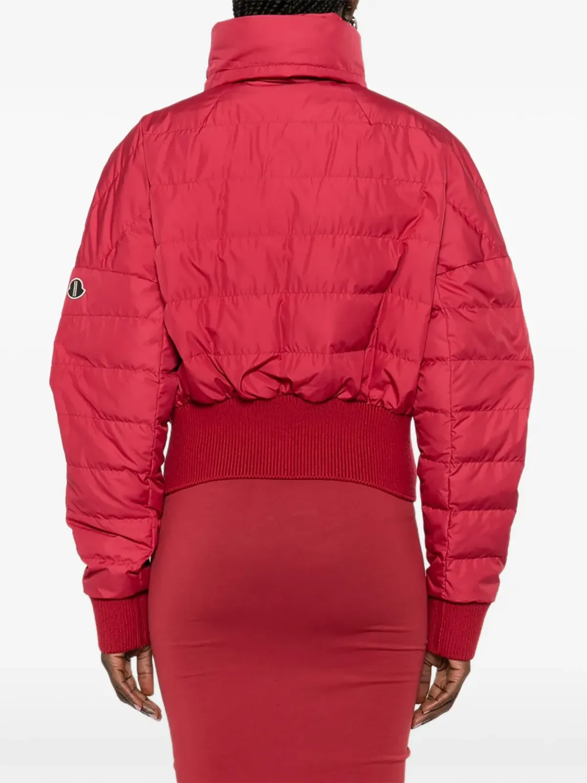 Moncler + Rick Owens クロップド丈のキルティングジャケット - 画像4