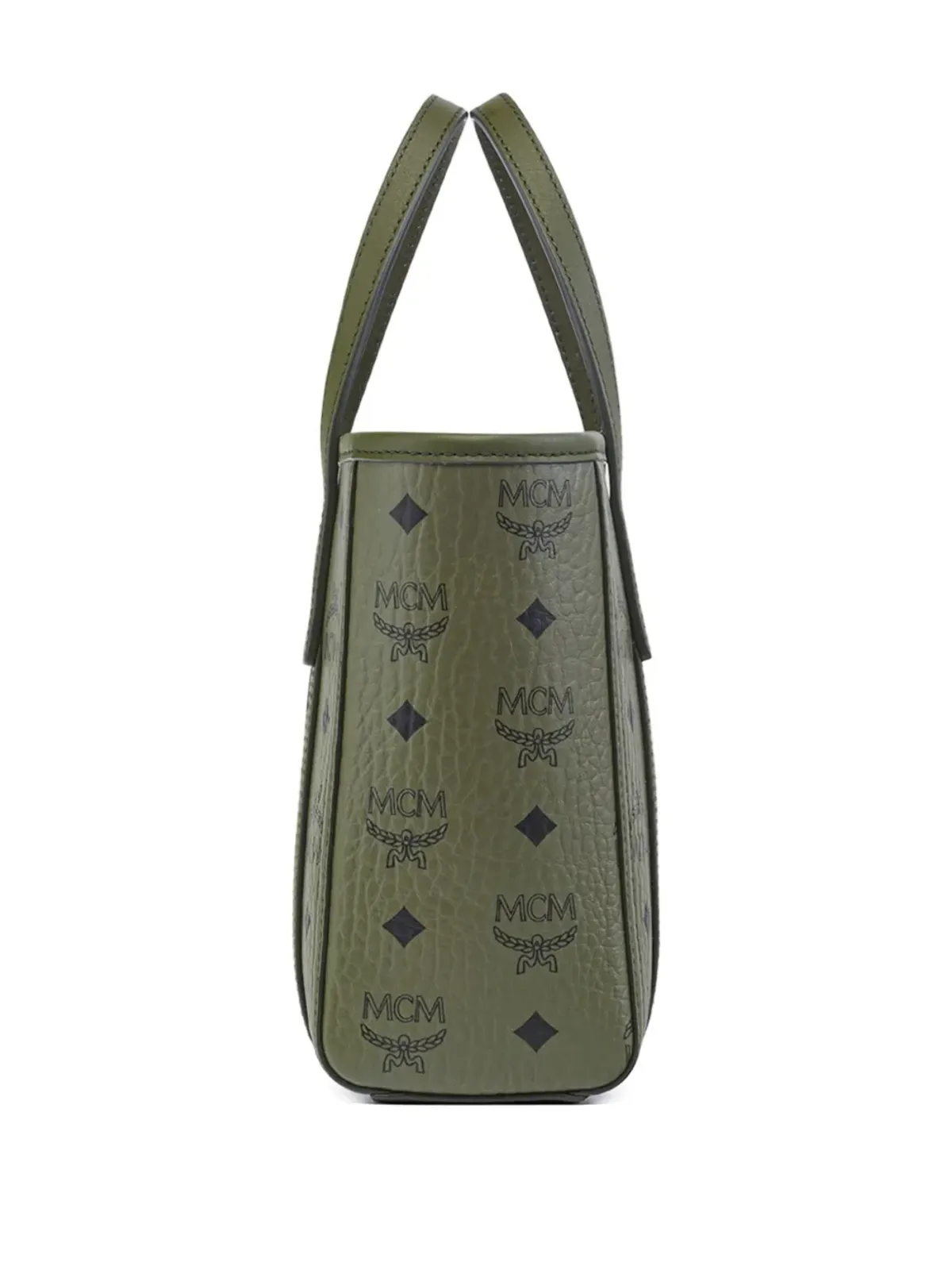 MCM ミニ Toni Visetosモノグラム トップジップ トートバッグ - グリーン - 画像3