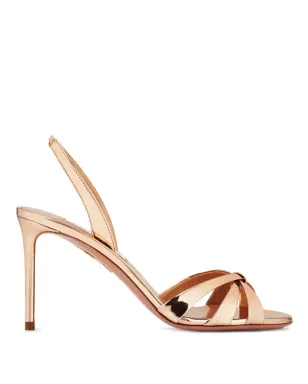Aquazzura スリングバックノットパンプス ゴールド - サムネイル1