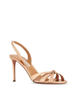 Aquazzura スリングバックノットパンプス ゴールド - サムネイル2
