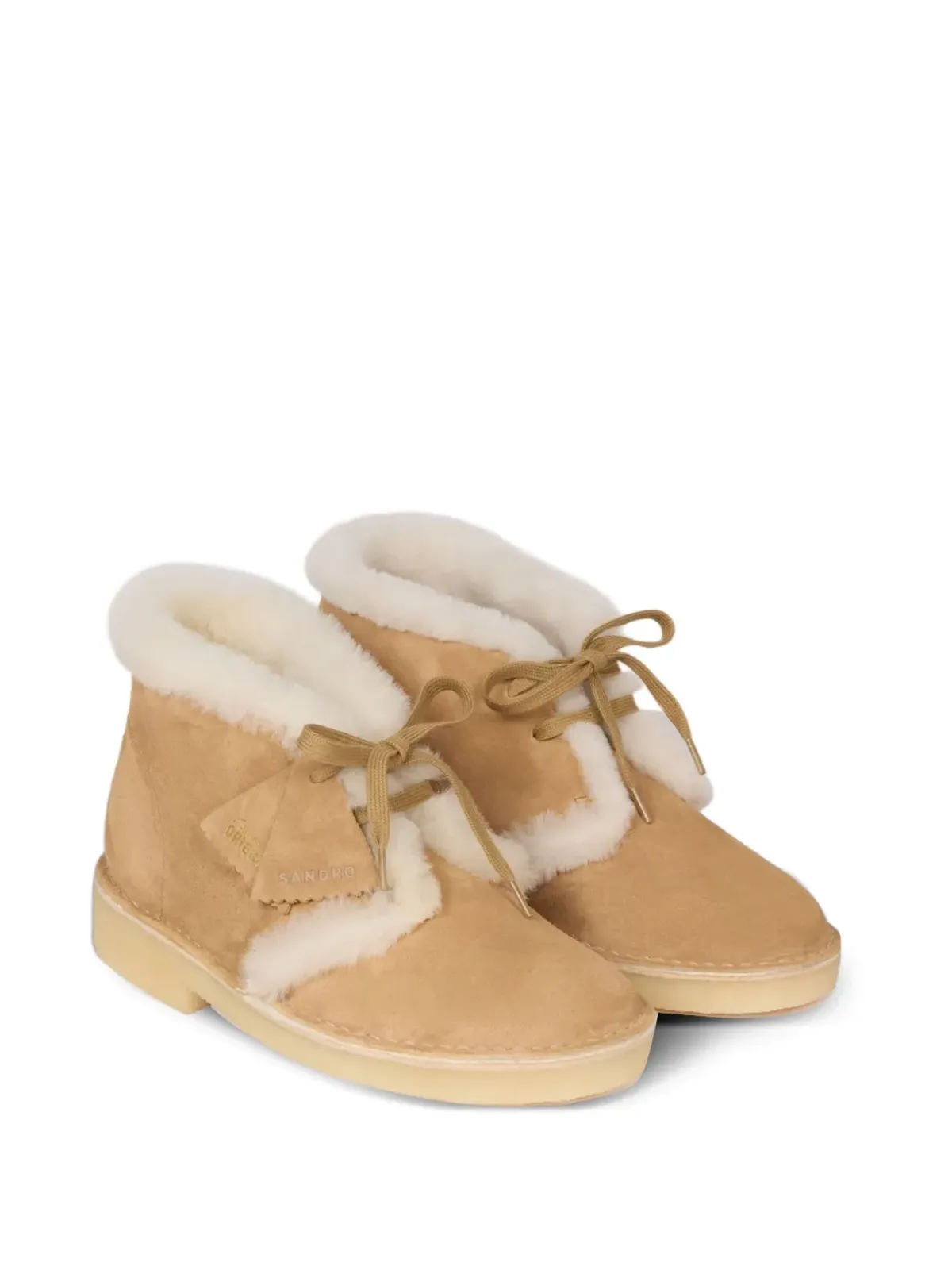 SANDRO x Clarks Originals デザートブーツ ブラウン - 画像2
