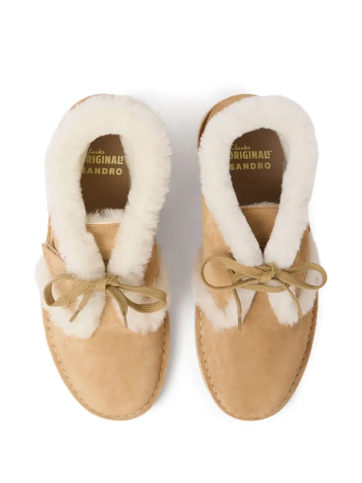SANDRO x Clarks Originals デザートブーツ ブラウン - 画像3