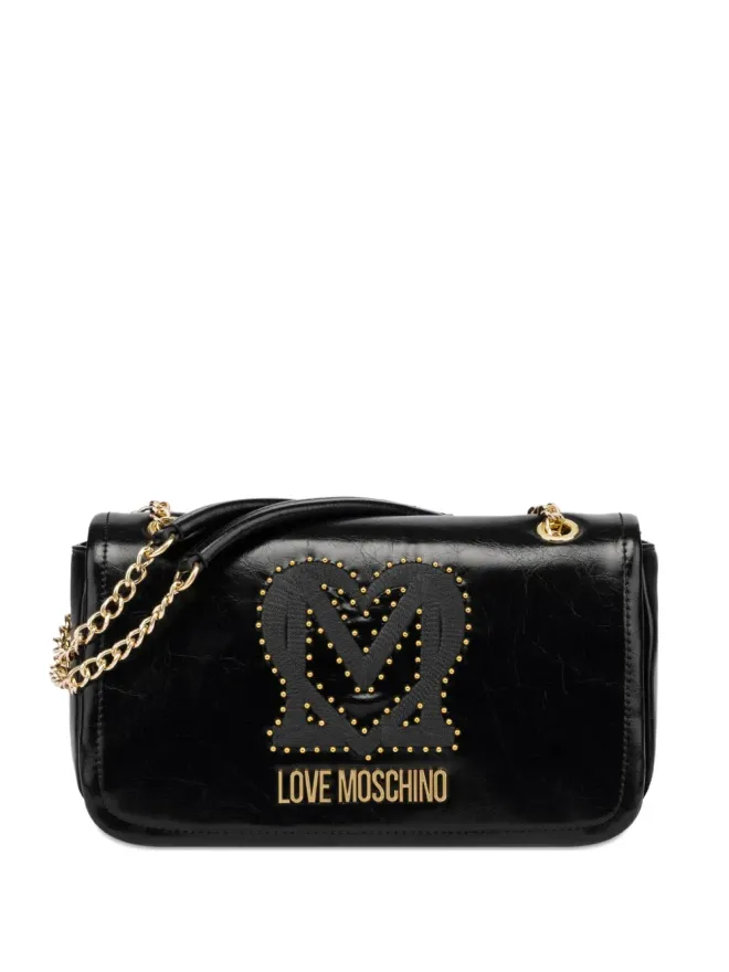 Love Moschino Love Moschino チェーンストラップ スタッズロゴ バッグ - Blackの商品画像