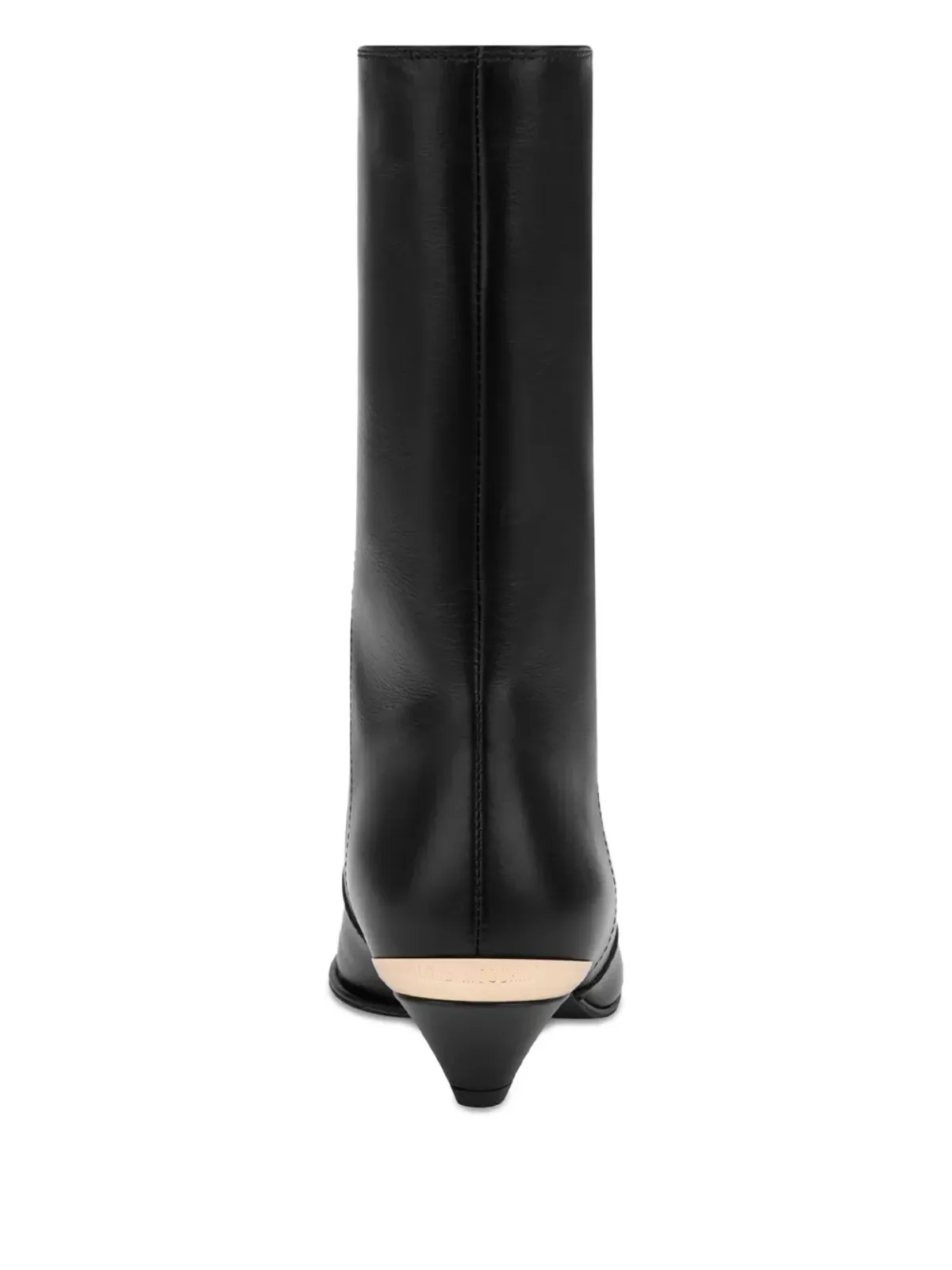 Love Moschino カーフレザー ポインテッドトゥ ブーツ - 画像3