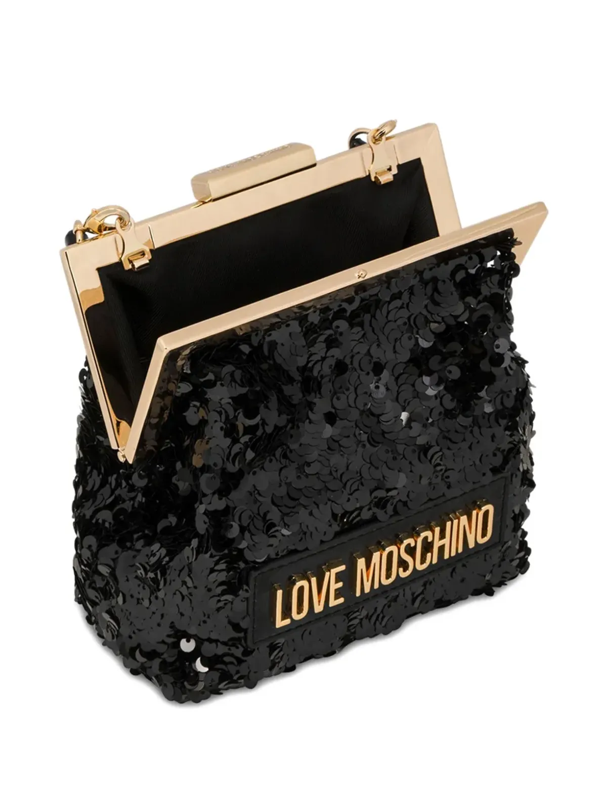 Love Moschino スパンコール装飾フレームバッグ - 画像3