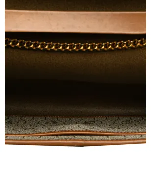 Christian Dior Pre-Owned 20世紀ハニカム コーティングキャンバス チェーンショルダーバッグ（ブラウン） - サムネイル5