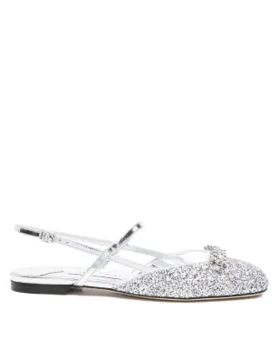 Jimmy Choo Belinda グリッター装飾付きスリングバックサンダル - サムネイル1