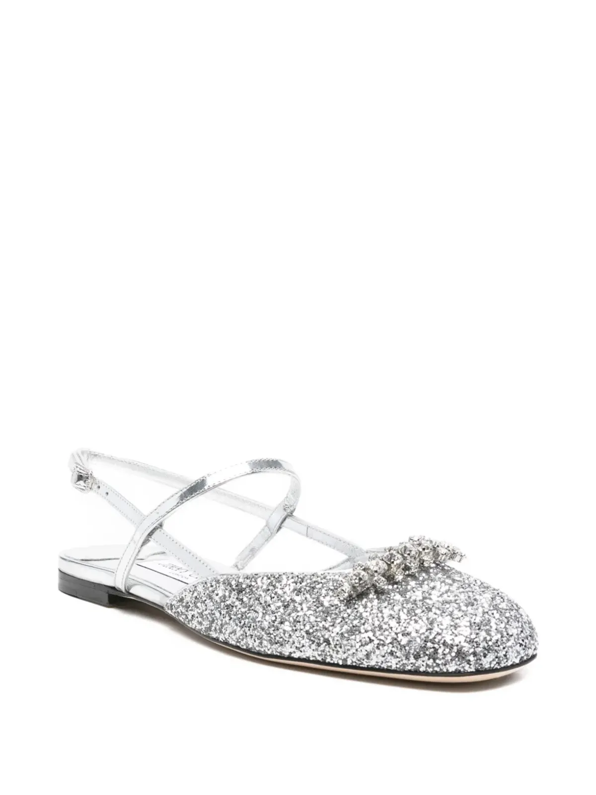 Jimmy Choo Belinda グリッター装飾付きスリングバックサンダル - 画像2