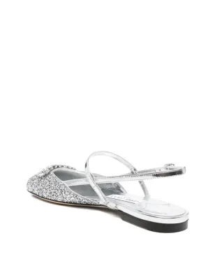 Jimmy Choo Belinda グリッター装飾付きスリングバックサンダル - サムネイル3