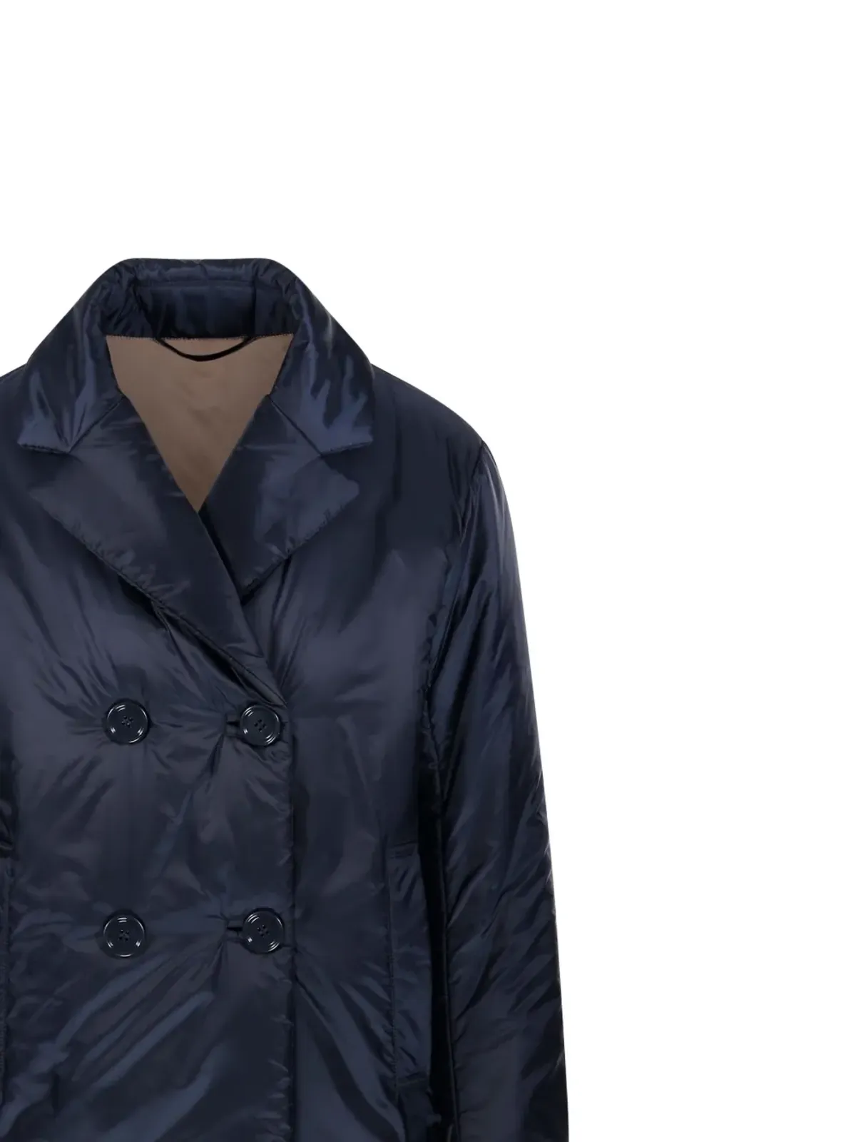Max Mara ダブルブレスト パッド入りコート - Blue - 画像4