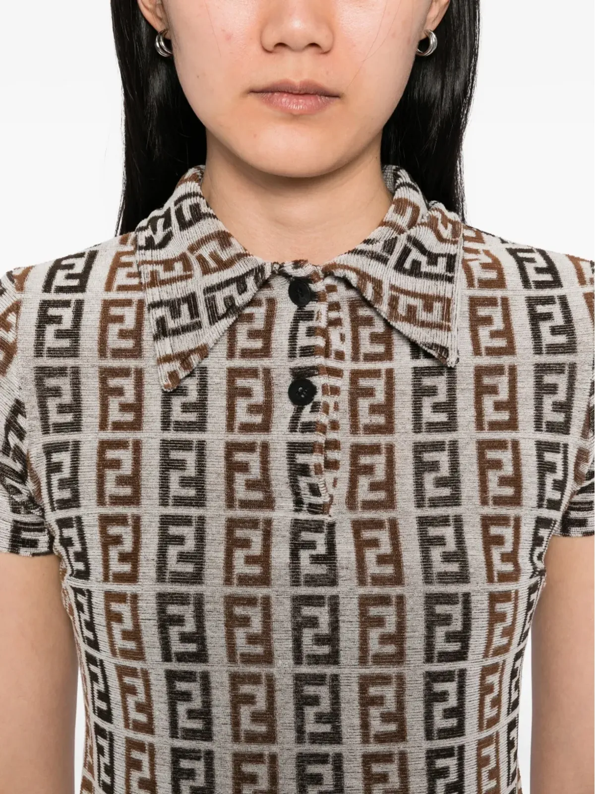 Fendi Pre-Owned 1990-2000s ズッカ柄ショートスリーブトップ - 画像5
