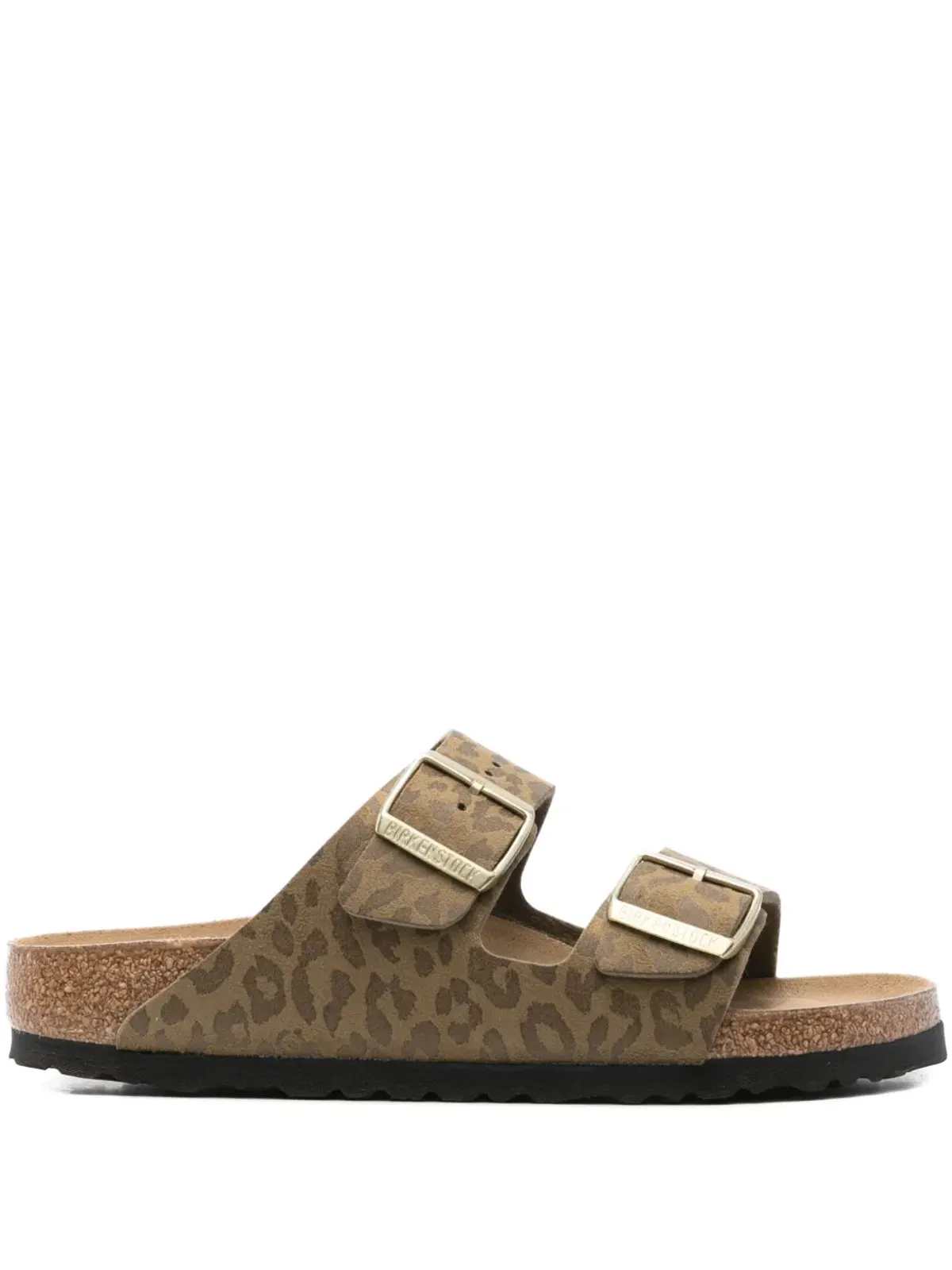 Birkenstock アリゾナ レオパードプリント ダブルバックル サンダル - 画像1