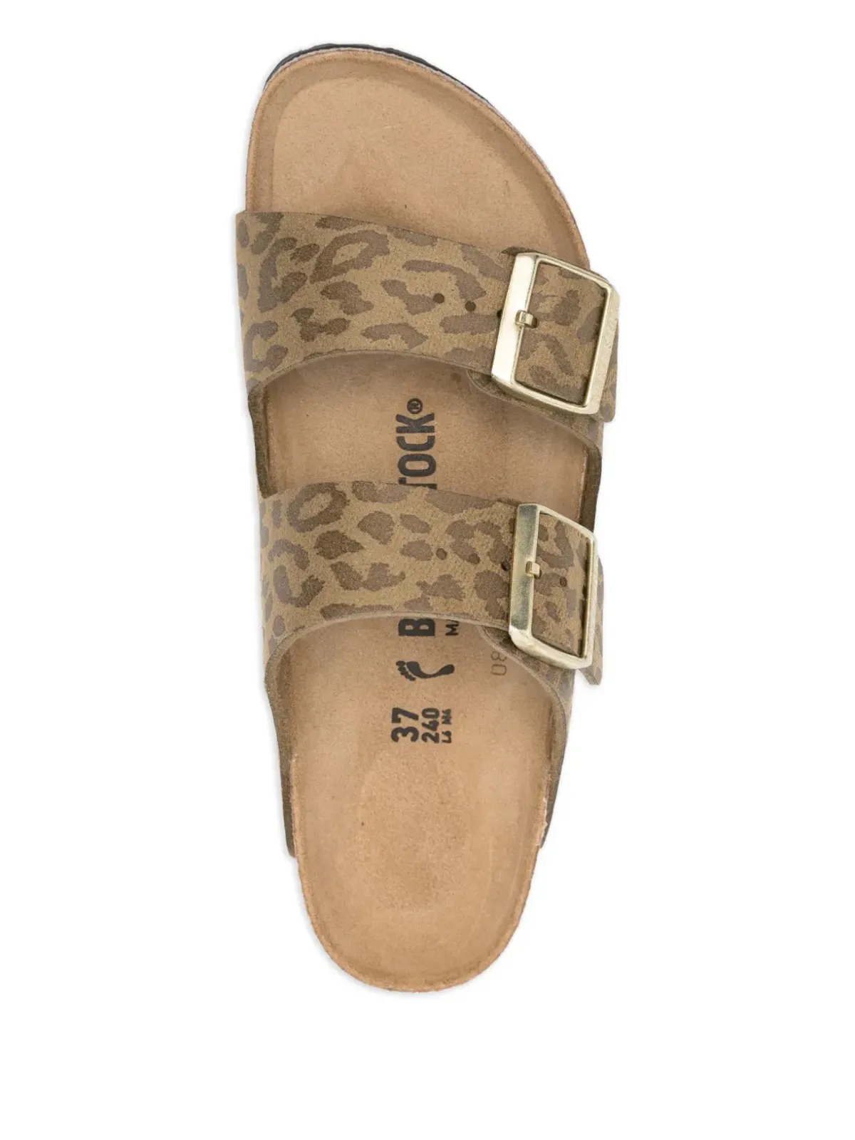 Birkenstock アリゾナ レオパードプリント ダブルバックル サンダル - 画像4