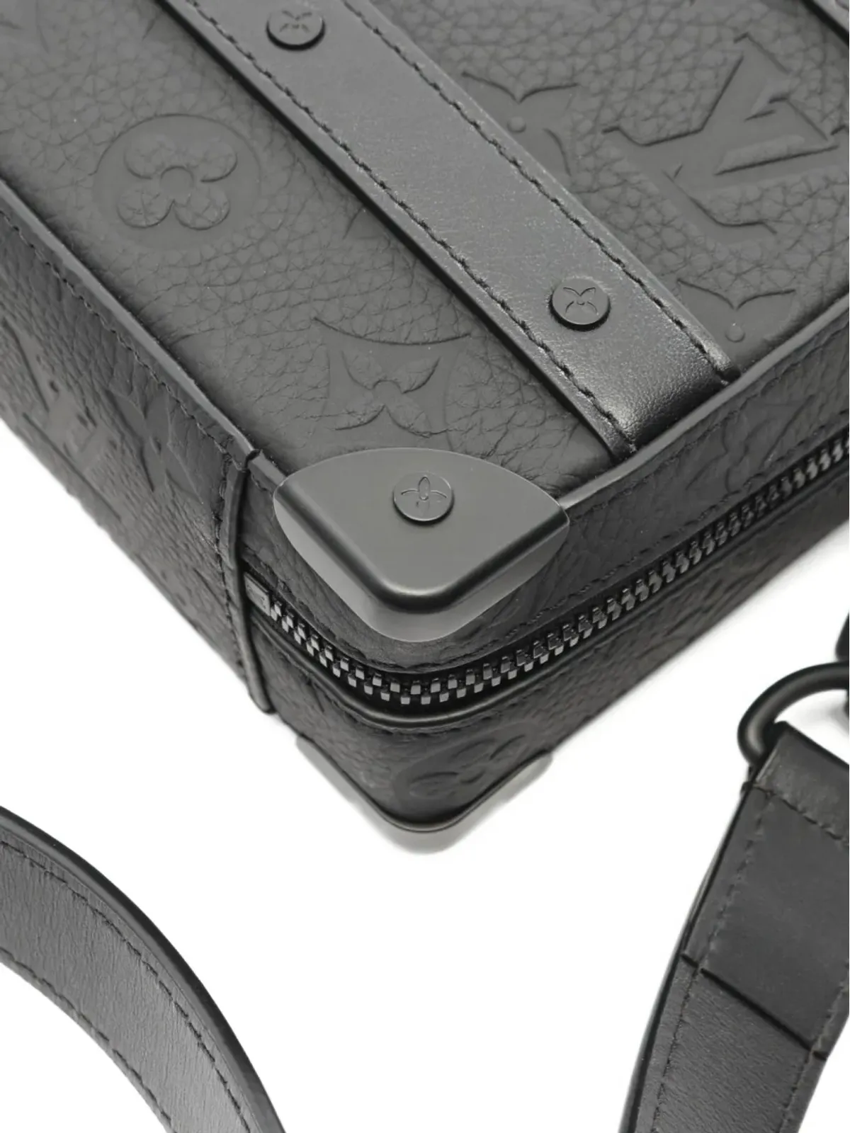 Louis Vuitton ビンテージ ソフトトランク モノグラム ショルダーバッグ ブラック - 画像5
