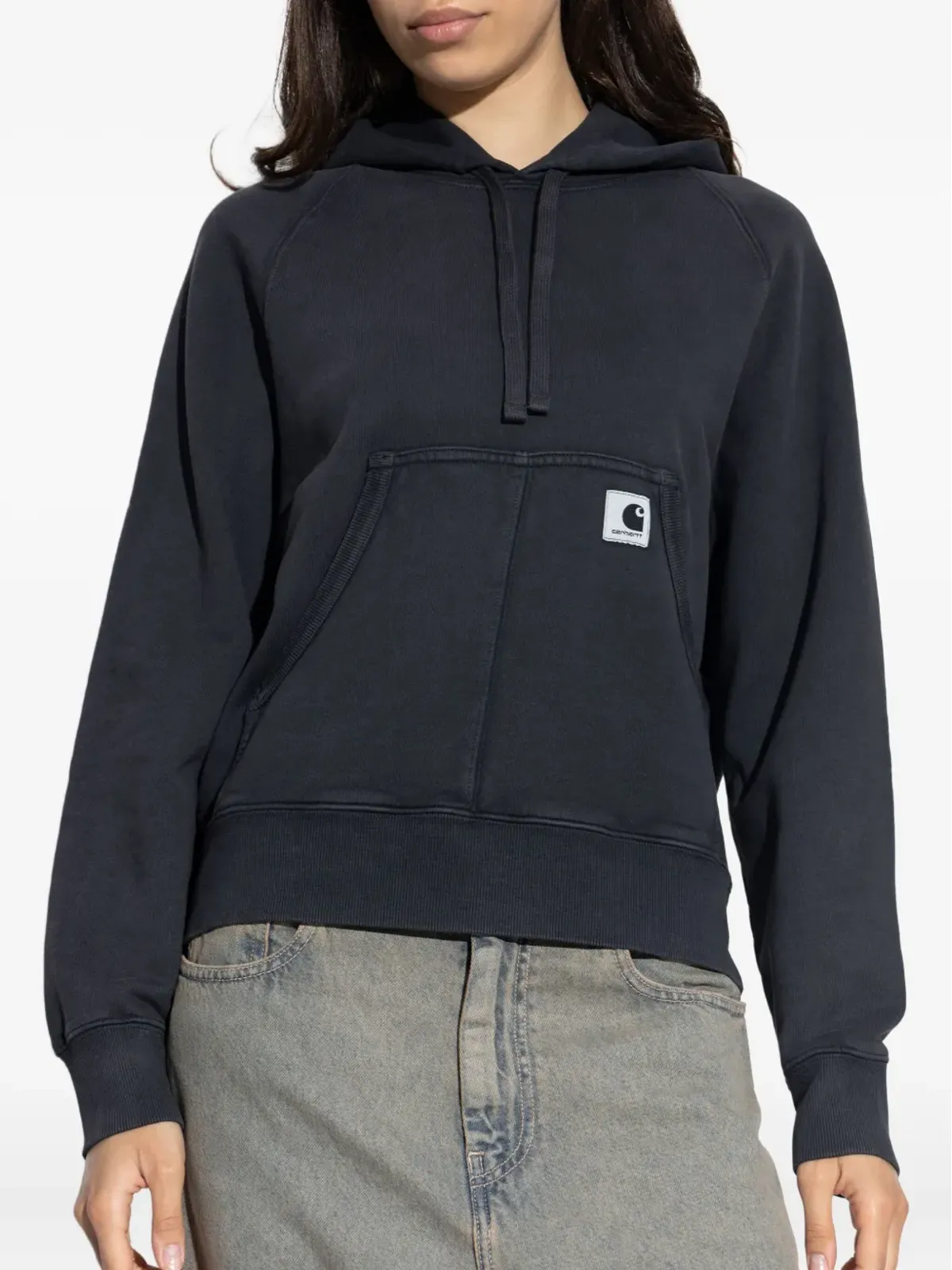 Carhartt WIP ロゴパッチ コットンフーディー - 画像3