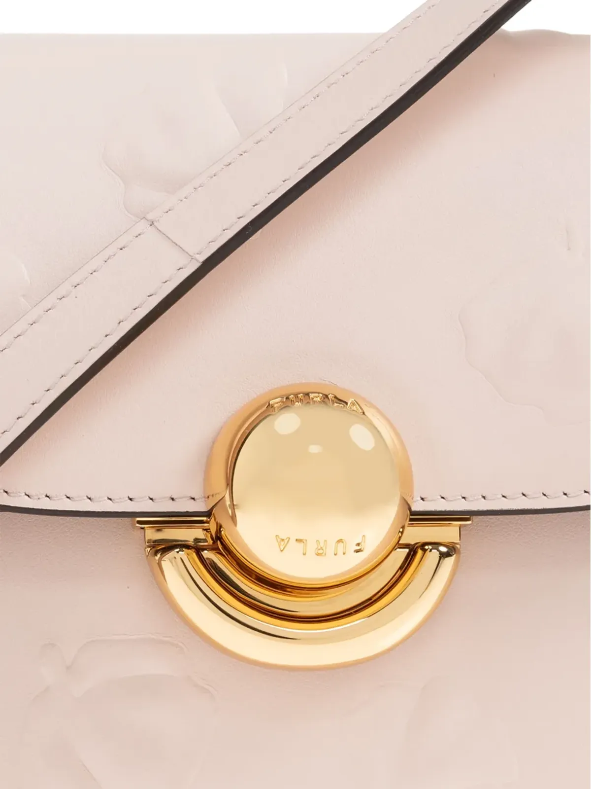 Furla ミニ Sfera 型押しレザー クロスボディバッグ - 画像5