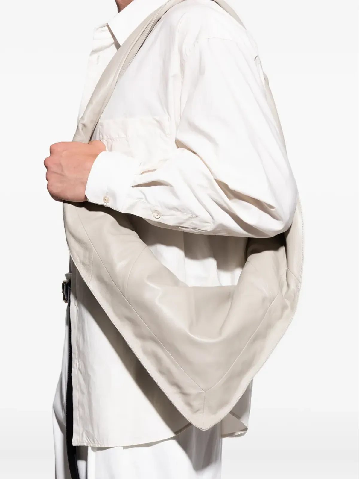 LEMAIRE スカーフ付きレザーショルダーバッグ - 画像2