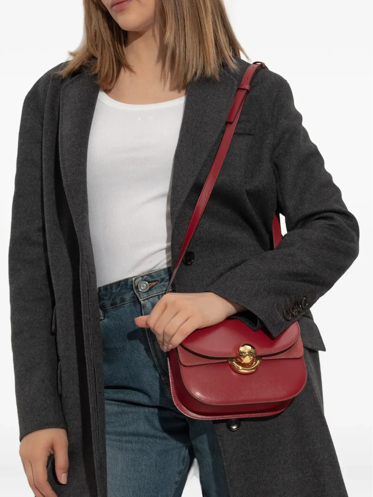 Furla Sfera レザーショルダーバッグ - 画像2