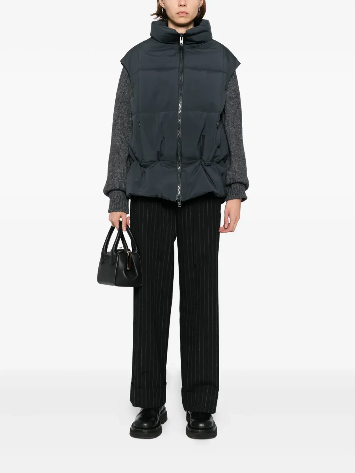 Yohji Yamamoto ノースリーブ ダウンジレ（グレー） - 画像2