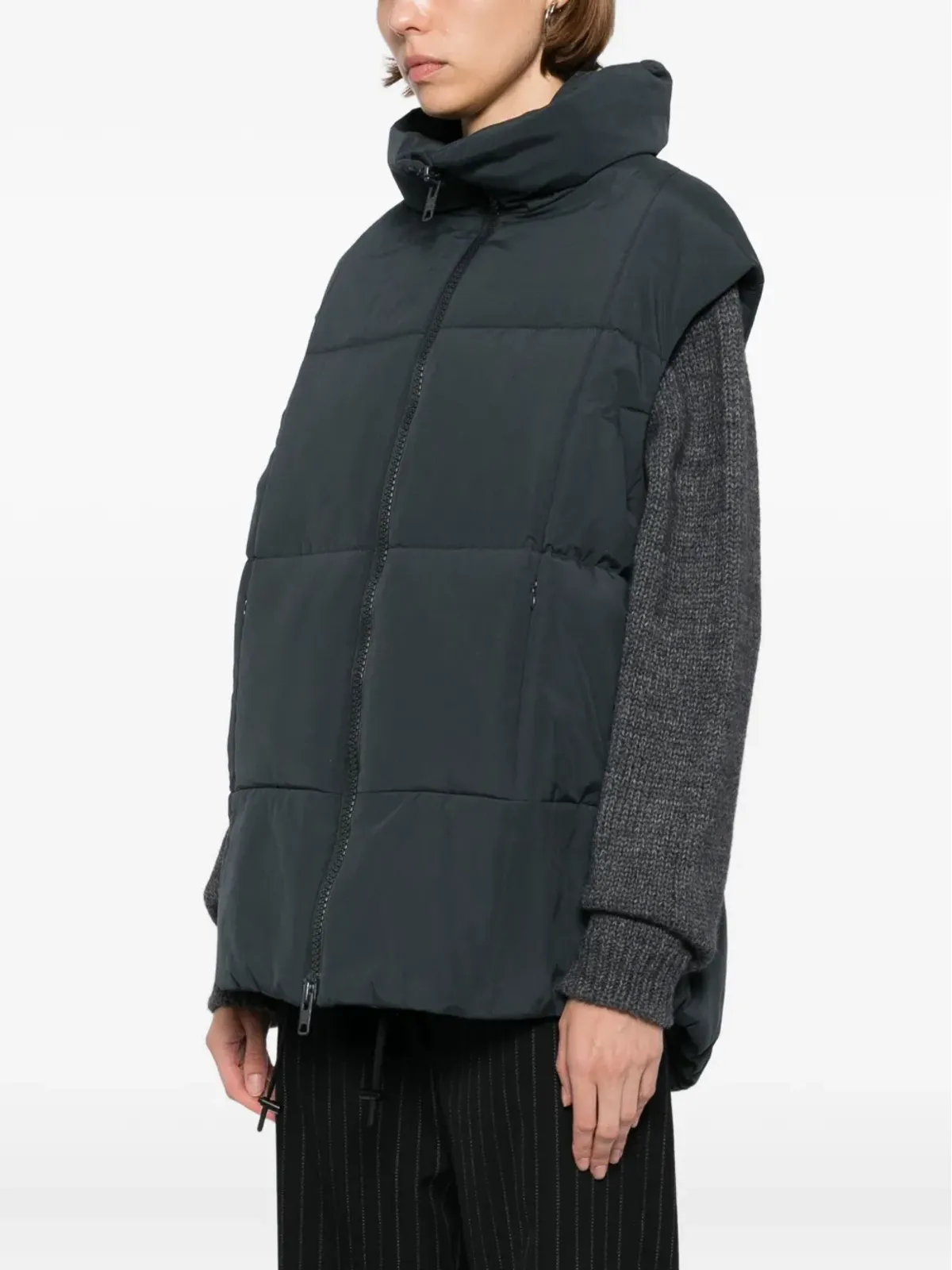 Yohji Yamamoto ノースリーブ ダウンジレ（グレー） - 画像3