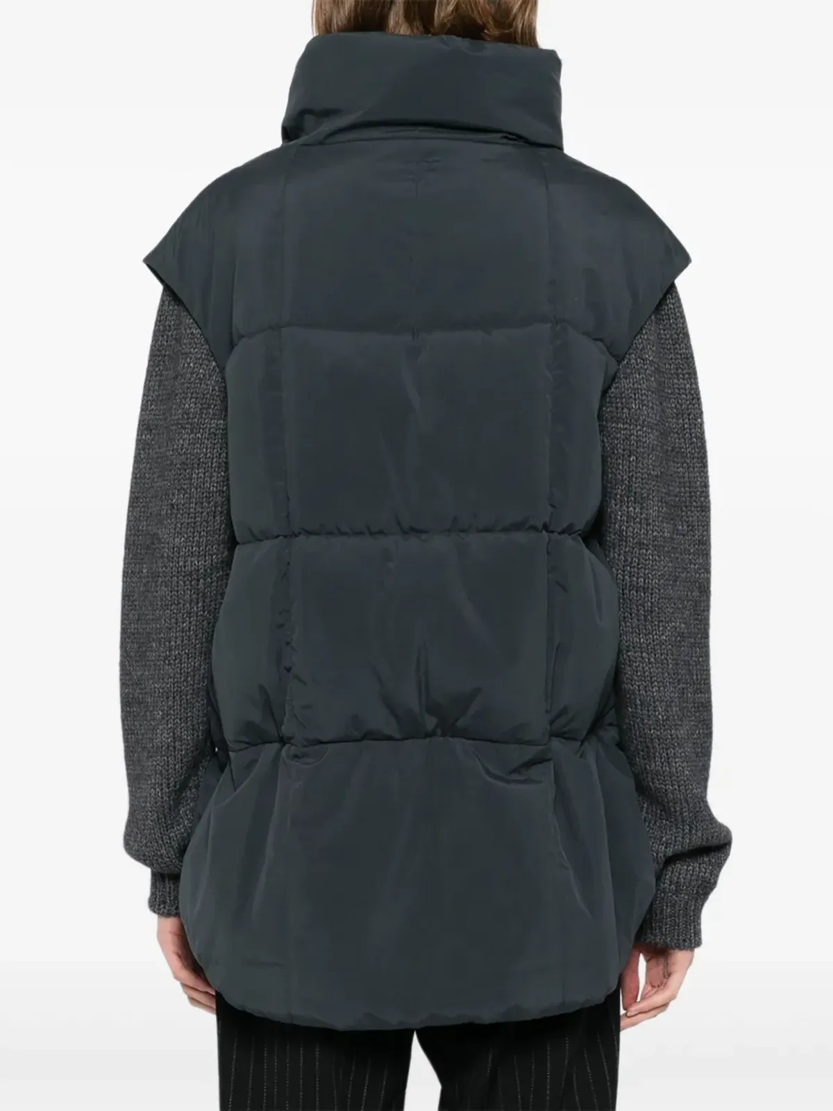 Yohji Yamamoto ノースリーブ ダウンジレ（グレー） - 画像4