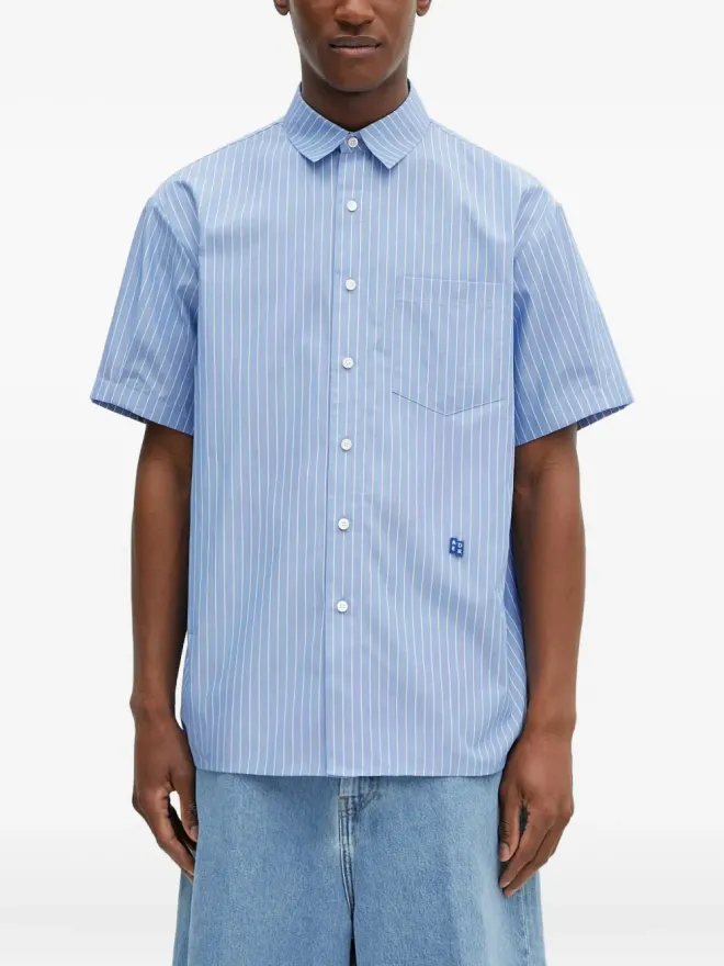 ADER error Ader Error ストライプ柄の半袖シャツの商品画像