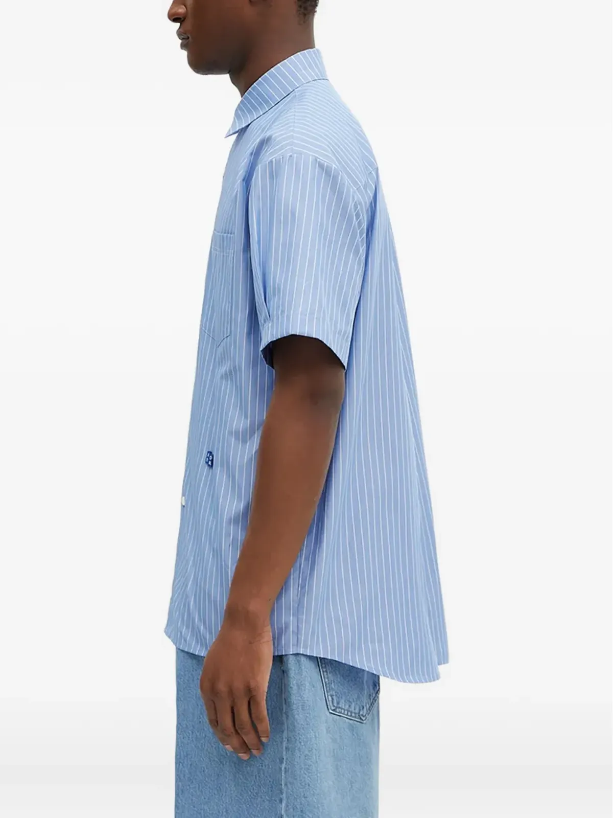Ader Error ストライプ柄の半袖シャツ - 画像3