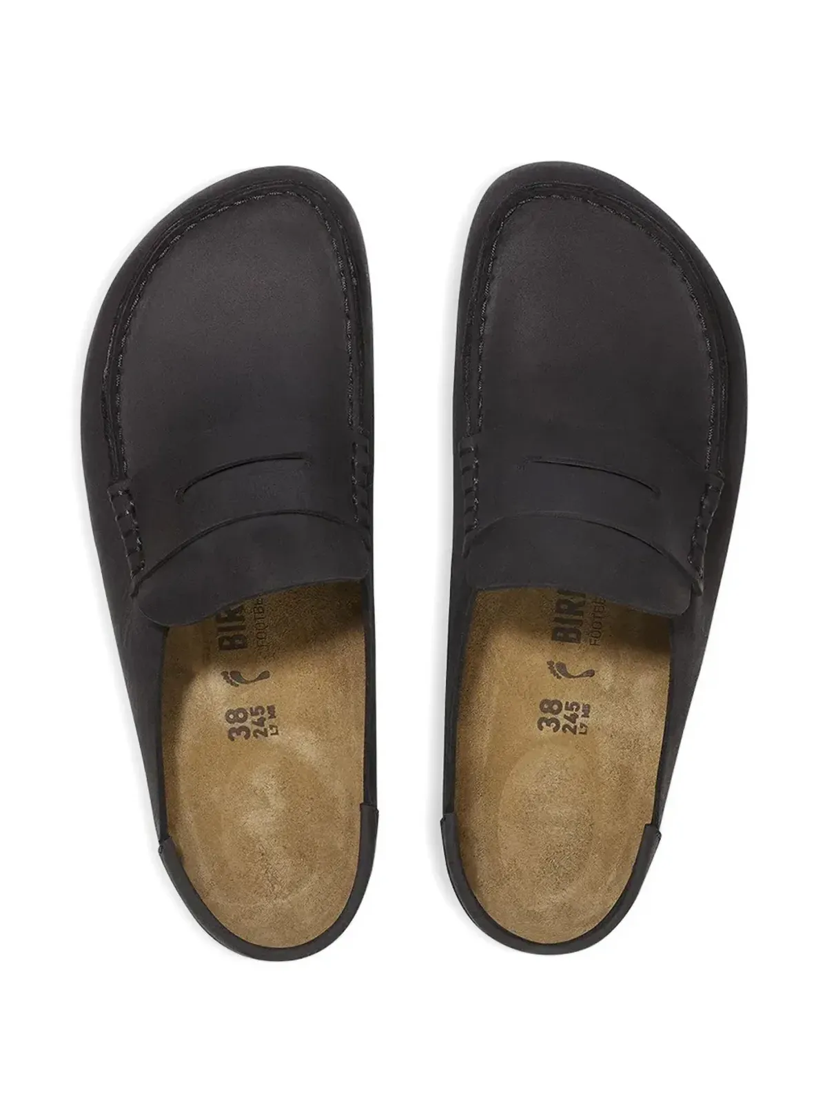 Birkenstock ペニーストラップ レザー・スライド - 画像5