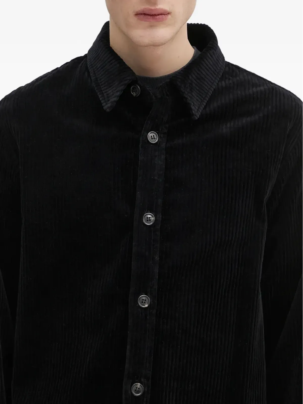 A.P.C. コーデュロイ長袖シャツ - ブラック - 画像5