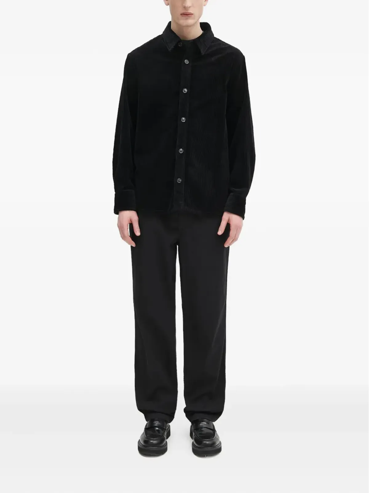 A.P.C. コーデュロイ長袖シャツ - ブラック - 画像2